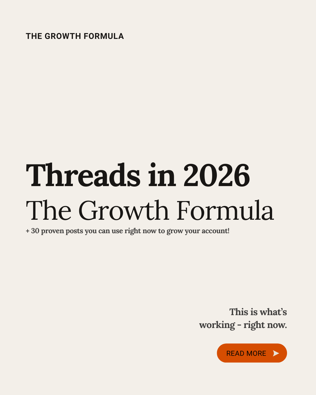 The Threads Growth Formula